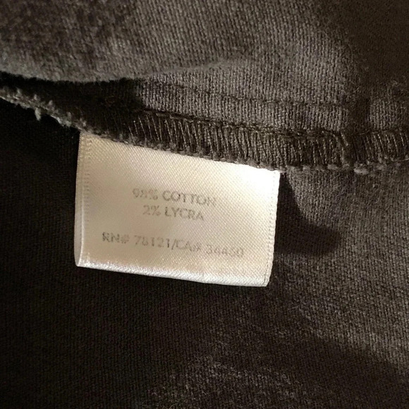 EILEEN FISHER Organic Cotton Mandarin Collar Olive Green Utility Shacket - Picture 8 of 10